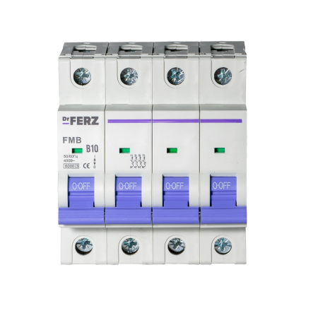 FMB-B 6kA 4P 10 х-ка B Автоматический выключатель